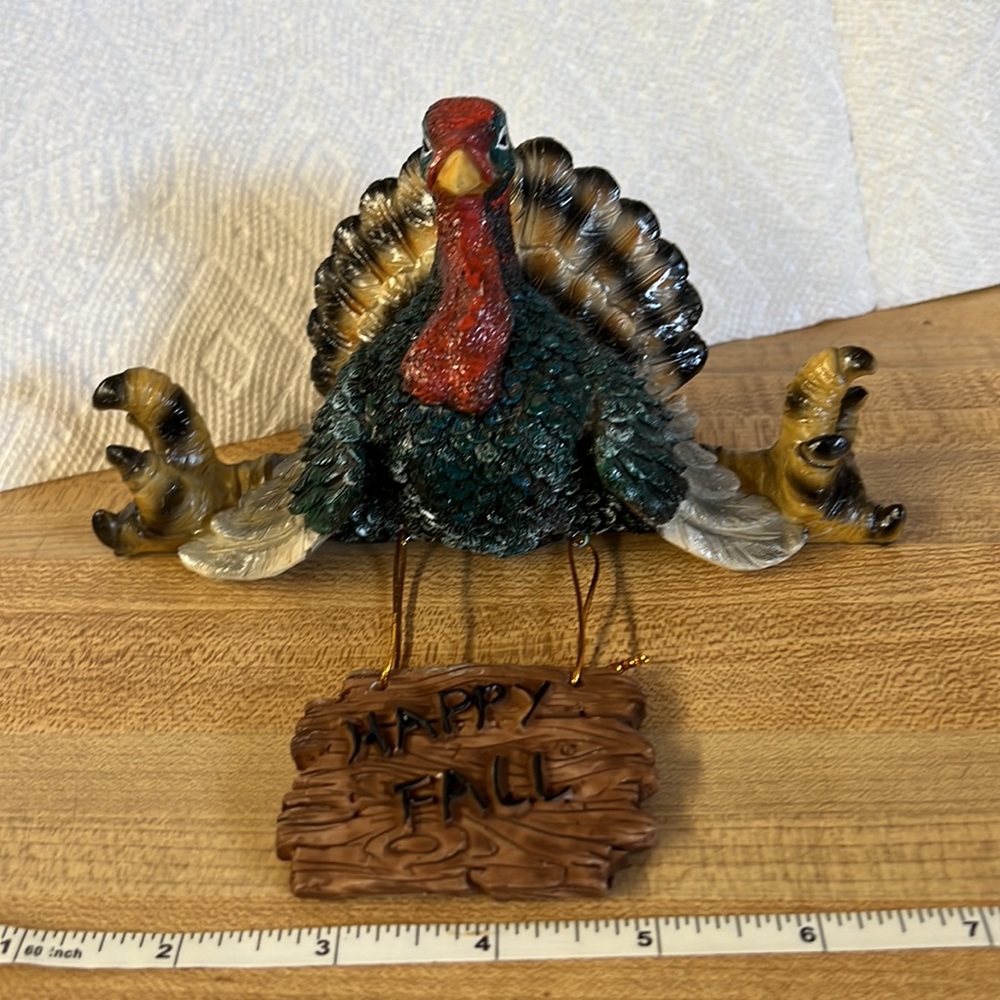 Turkey Shelf Sitter Thanksgiving Art - Picture 3 of 14